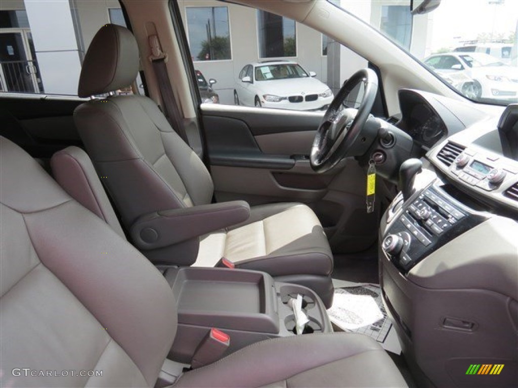 2013 Odyssey EX-L - Smokey Topaz Metallic / Gray photo #17