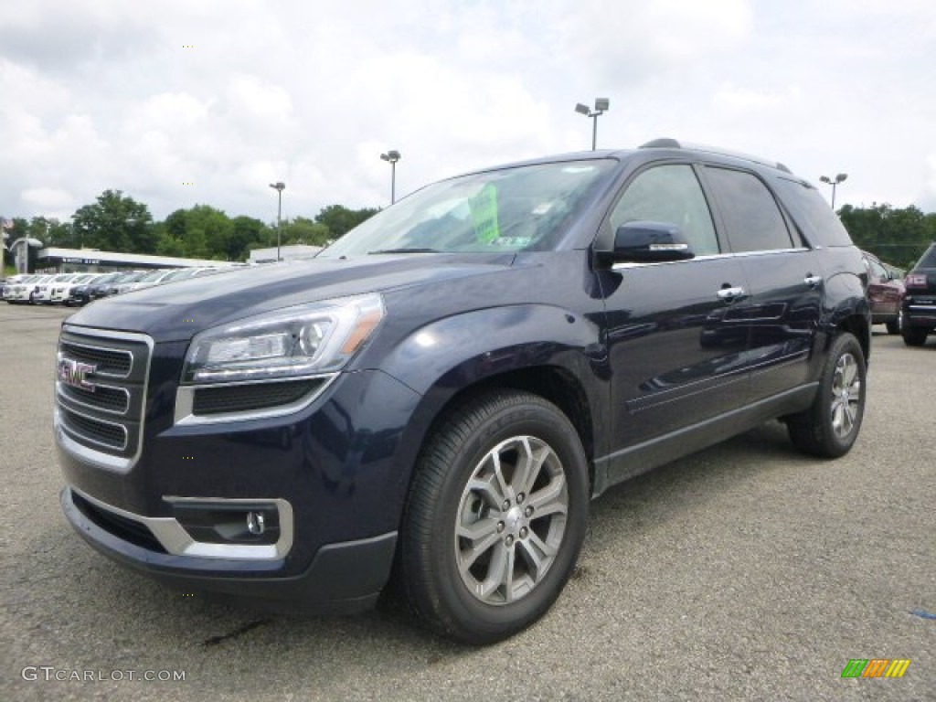 2015 Acadia SLT AWD - Dark Sapphire Blue Metallic / Ebony photo #1