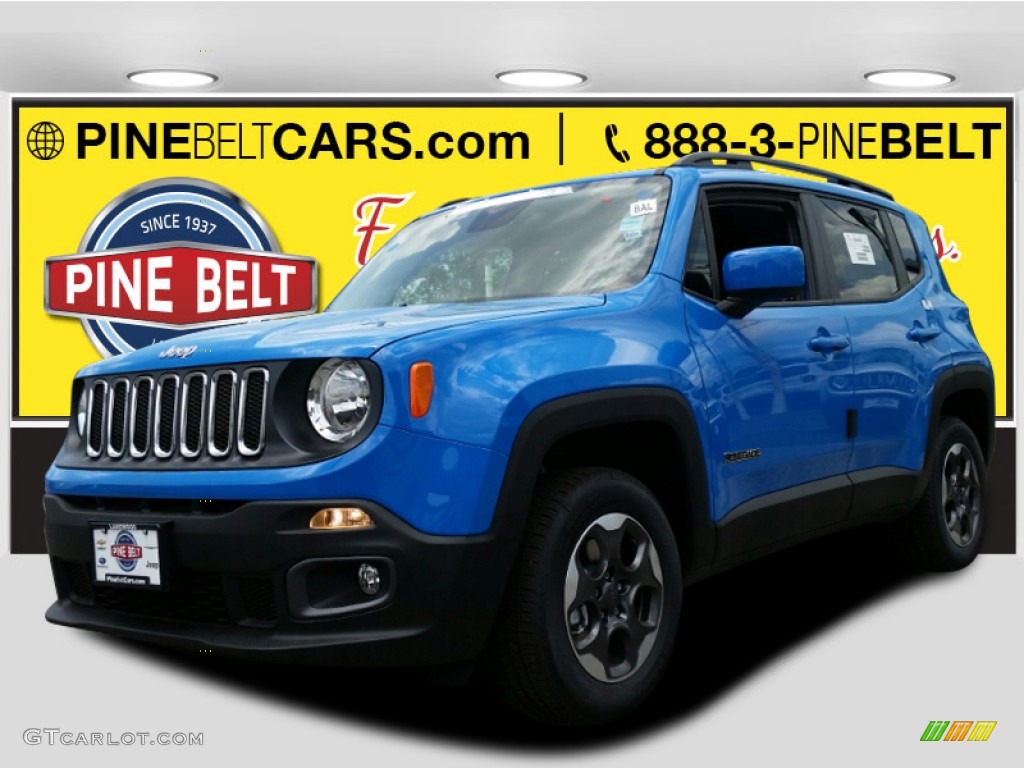 2015 Renegade Latitude 4x4 - Sierra Blue / Black photo #1