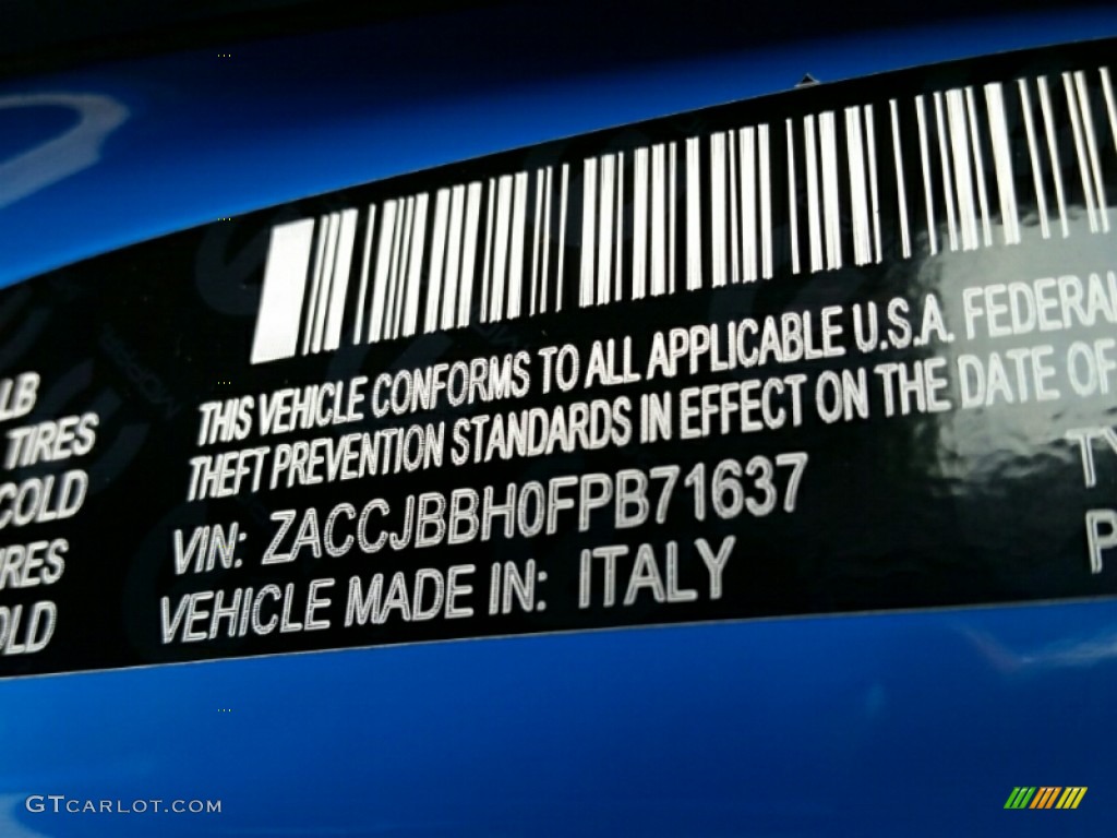 2015 Renegade Latitude 4x4 - Sierra Blue / Black photo #9