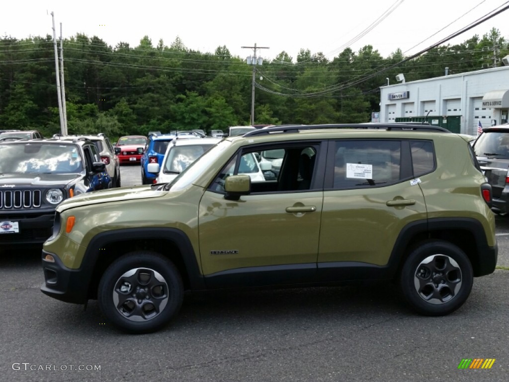Commando Green 2015 Jeep Renegade Latitude 4x4 Exterior Photo #105315356