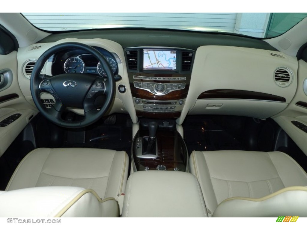 2015 Infiniti QX60 3.5 AWD Wheat Dashboard Photo #105316618