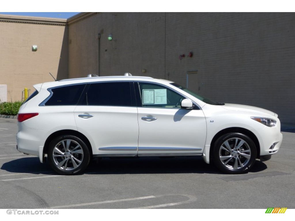Majestic White 2015 Infiniti QX60 3.5 AWD Exterior Photo #105316853