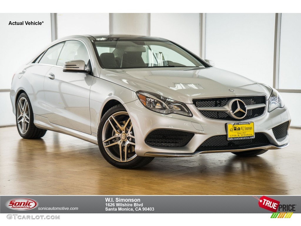 2016 E 400 Coupe - Iridium Silver Metallic / Black photo #1