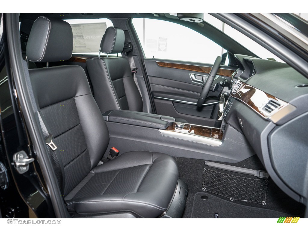 Black Interior 2016 Mercedes-Benz E 350 4Matic Wagon Photo #105318122