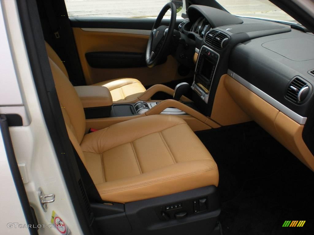 Black/Sand Beige Interior 2008 Porsche Cayenne Turbo Photo #10531890