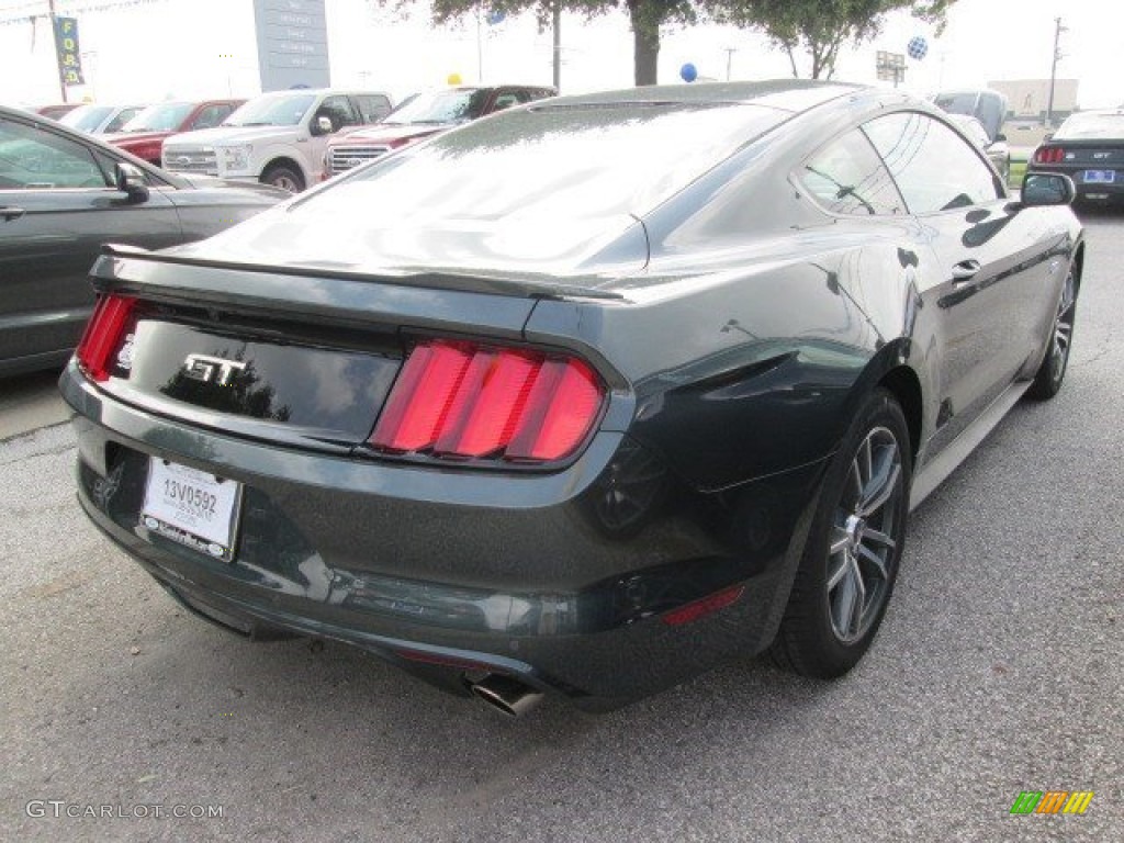 2015 Mustang GT Coupe - Guard Metallic / Ebony photo #10