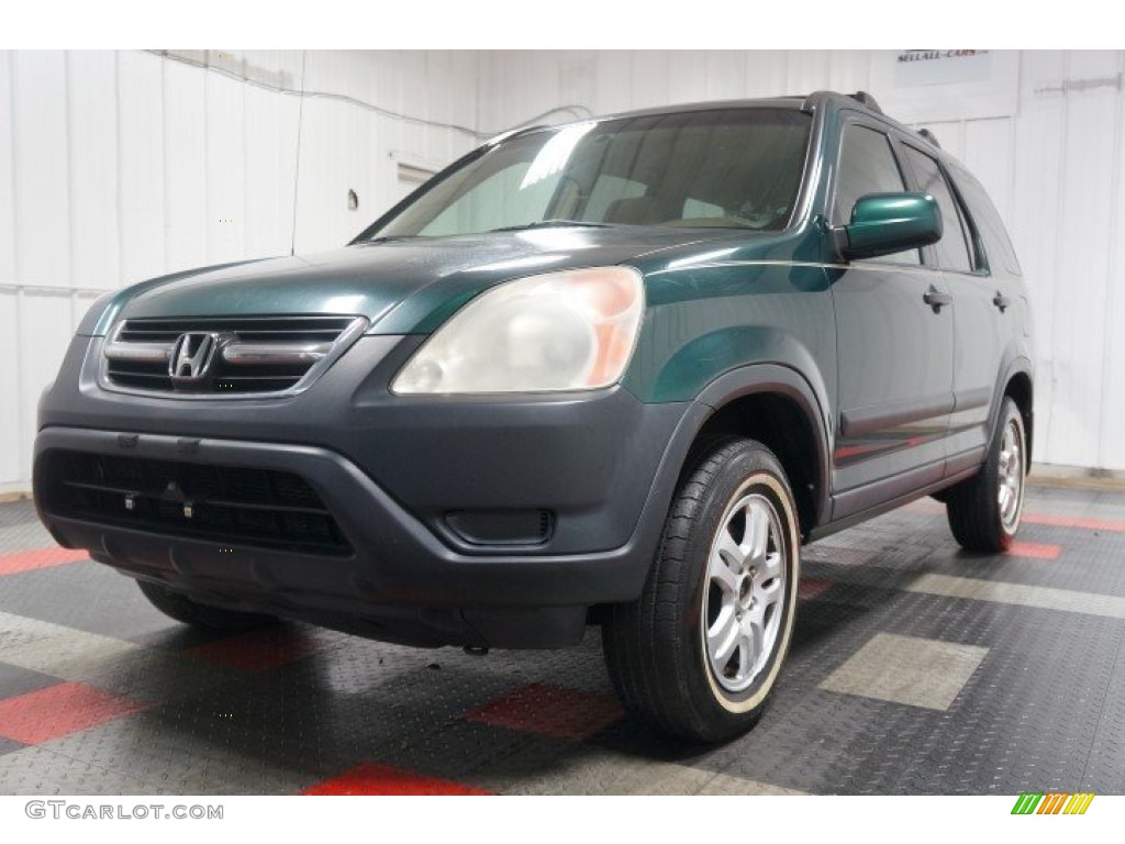 2003 CR-V EX 4WD - Clover Green Pearl / Saddle photo #3