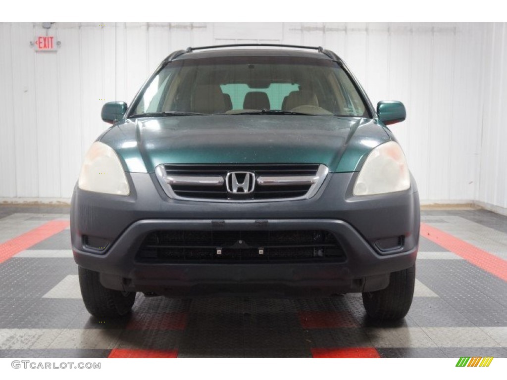 2003 CR-V EX 4WD - Clover Green Pearl / Saddle photo #4