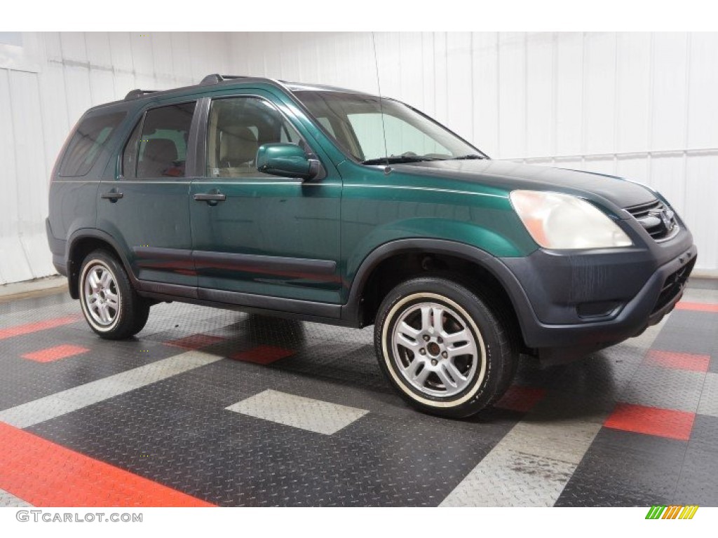 2003 CR-V EX 4WD - Clover Green Pearl / Saddle photo #6