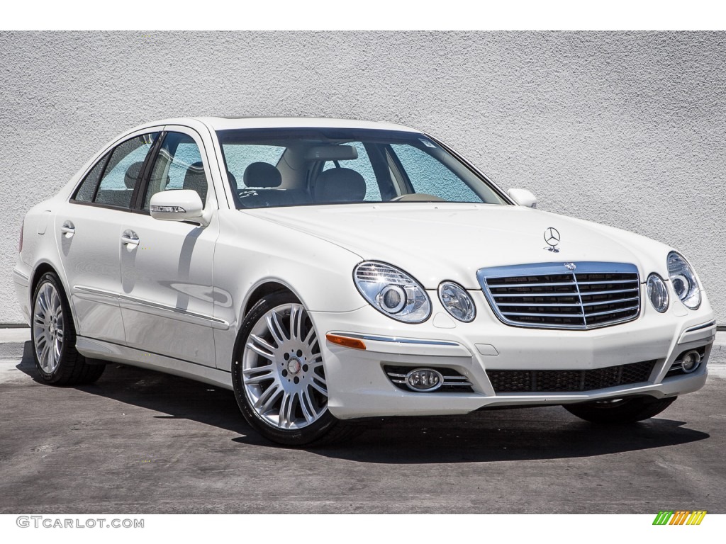 Arctic White 2008 Mercedes-Benz E 350 Sedan Exterior Photo #105329252