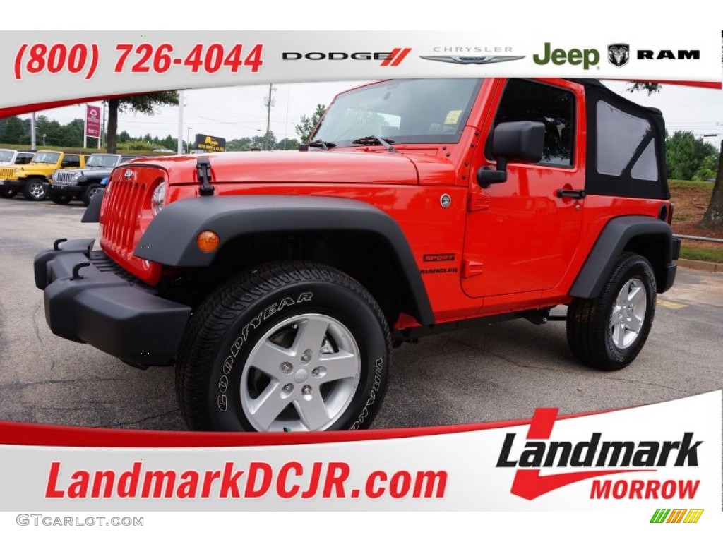 2015 Wrangler Sport 4x4 - Firecracker Red / Black photo #1