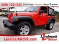 2015 Firecracker Red Jeep Wrangler Sport 4x4  photo #1