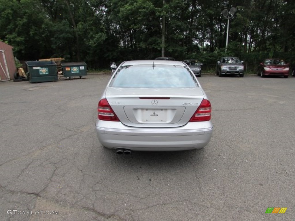 2004 C 32 AMG Sedan - Brilliant Silver Metallic / Black photo #6