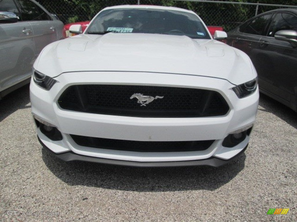 2015 Mustang GT Premium Coupe - Oxford White / Dark Saddle photo #4