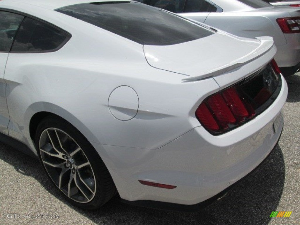 2015 Mustang GT Premium Coupe - Oxford White / Dark Saddle photo #6