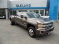 Brownstone Metallic 2015 Chevrolet Silverado 3500HD High Country Crew Cab Dual Rear Wheel 4x4