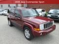 Red Rock Crystal Pearl 2008 Jeep Commander Sport 4x4