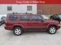 2008 Red Rock Crystal Pearl Jeep Commander Sport 4x4  photo #2