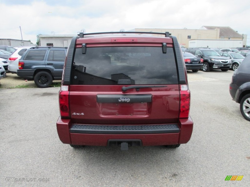 2008 Commander Sport 4x4 - Red Rock Crystal Pearl / Dark Slate Gray photo #11