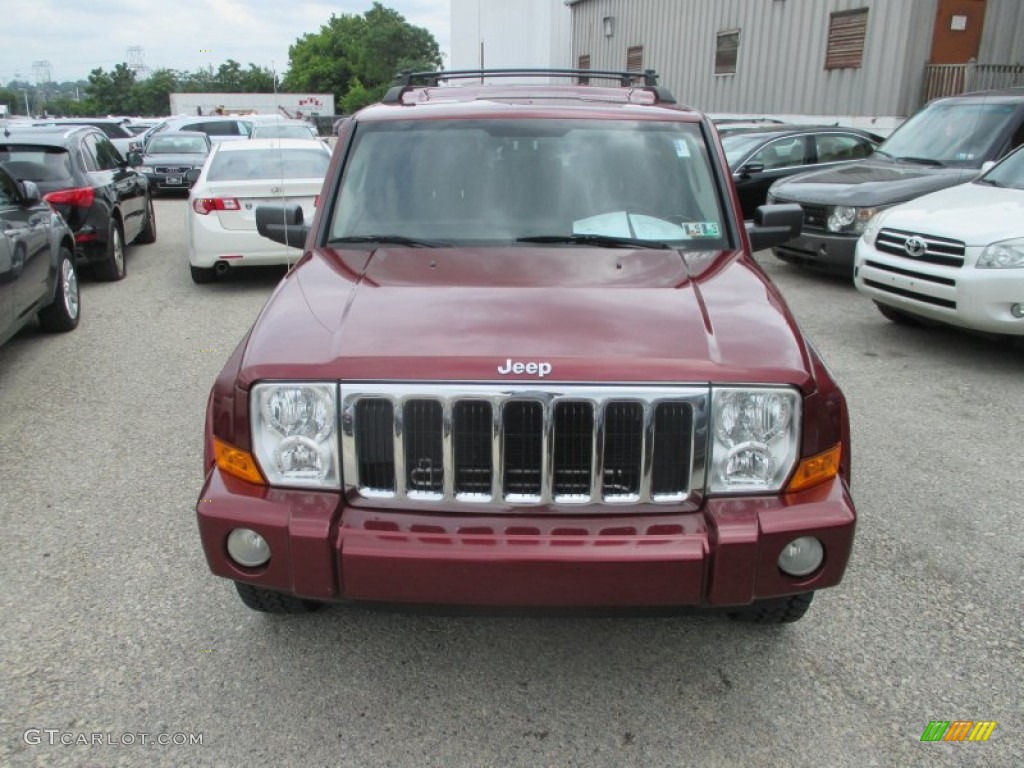 2008 Commander Sport 4x4 - Red Rock Crystal Pearl / Dark Slate Gray photo #13