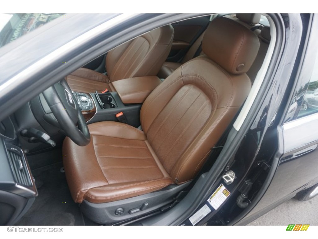 Nougat Brown Interior 2012 Audi A6 3.0T quattro Sedan Photo #105339117