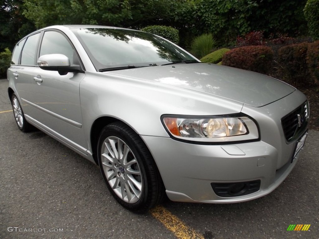 2010 V50 2.4i - Silver Metallic / Dalaro Off Black T-Tec photo #7
