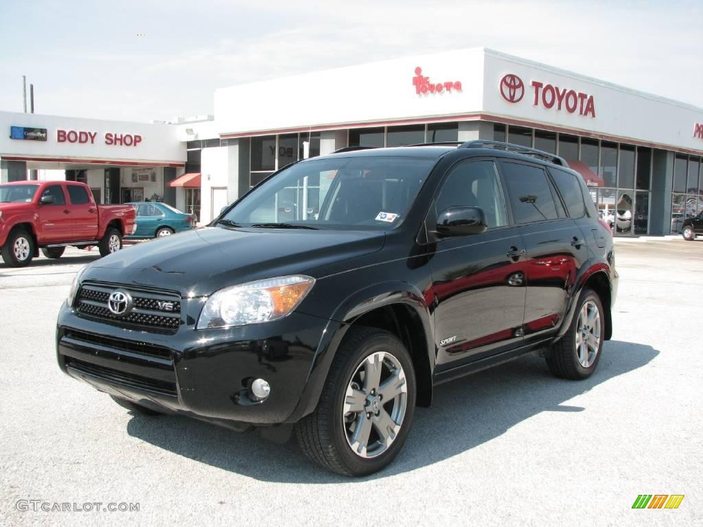 2008 RAV4 Sport V6 - Black / Dark Charcoal photo #2