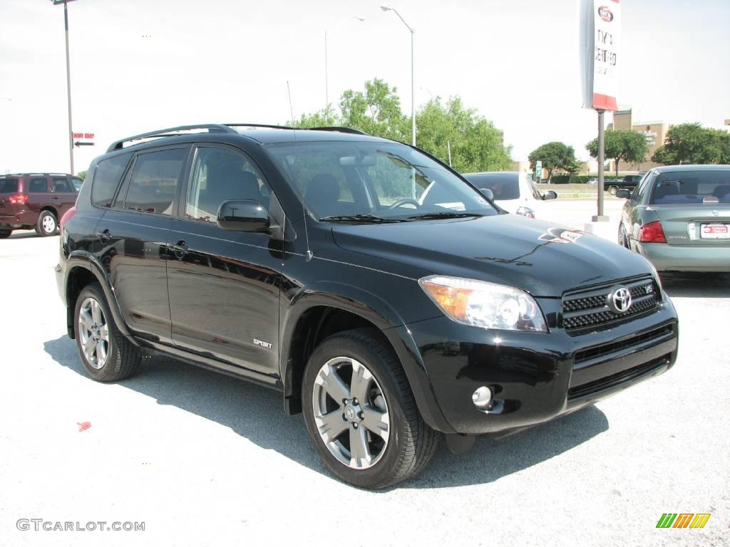 2008 RAV4 Sport V6 - Black / Dark Charcoal photo #4