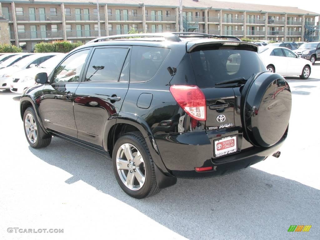 2008 RAV4 Sport V6 - Black / Dark Charcoal photo #8