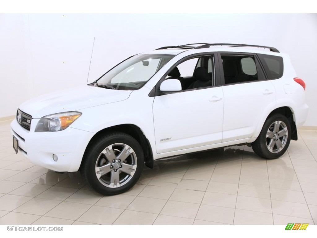 Super White 2008 Toyota RAV4 Sport V6 4WD Exterior Photo #105343332