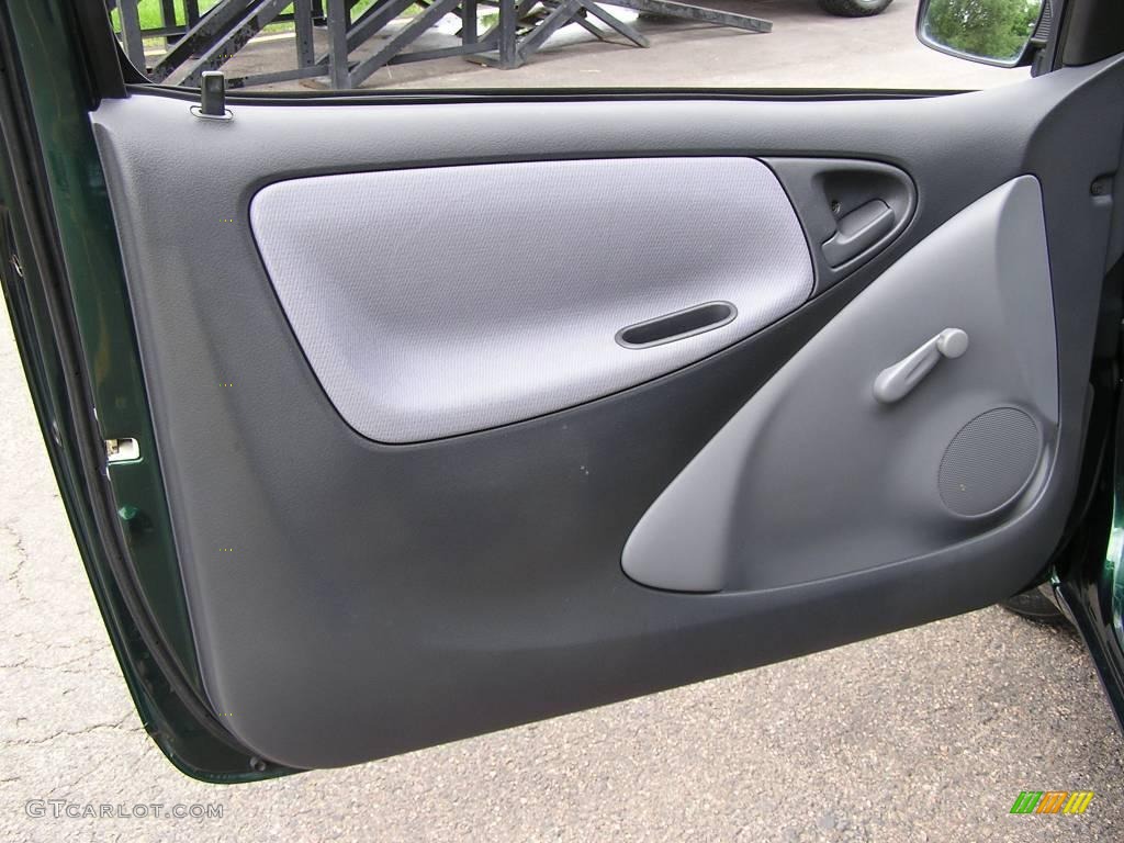 2001 ECHO Coupe - Electric Green / Shadow Gray photo #13