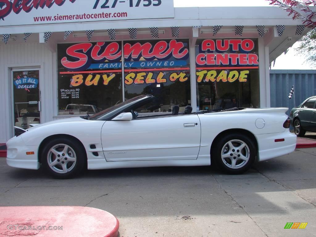 1998 Arctic White Pontiac Firebird Convertible 10506758 Gtcarlot Arctic White Pontiac Firebird Convertible