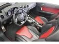 2011 Audi TT Black/Magma Red Interior Prime Interior Photo