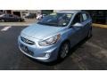 2012 Clearwater Blue Hyundai Accent SE 5 Door  photo #3