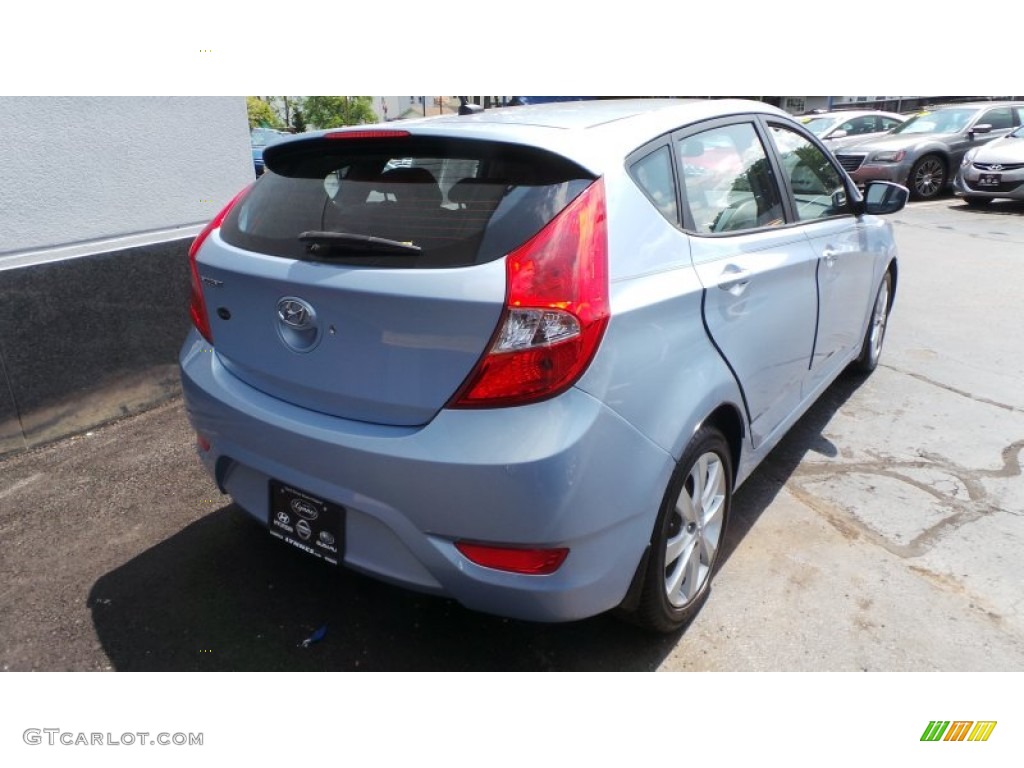 2012 Accent SE 5 Door - Clearwater Blue / Gray photo #6