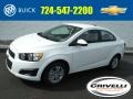 2015 Summit White Chevrolet Sonic LT Sedan  photo #1