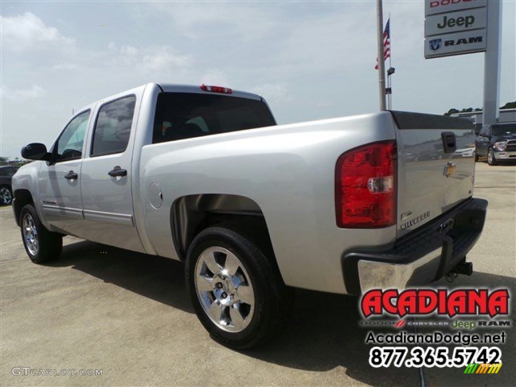 2011 Silverado 1500 LS Crew Cab - Sheer Silver Metallic / Dark Titanium photo #4