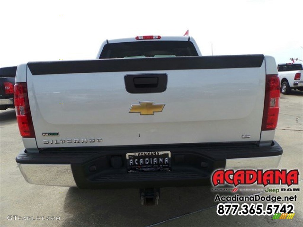 2011 Silverado 1500 LS Crew Cab - Sheer Silver Metallic / Dark Titanium photo #6