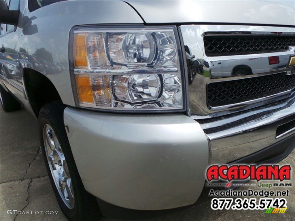 2011 Silverado 1500 LS Crew Cab - Sheer Silver Metallic / Dark Titanium photo #12