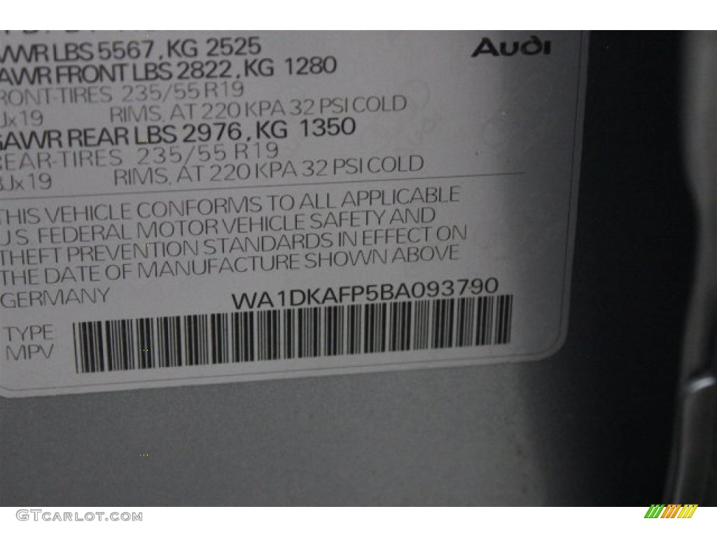 2011 Q5 3.2 quattro - Ice Silver Metallic / Light Gray photo #46