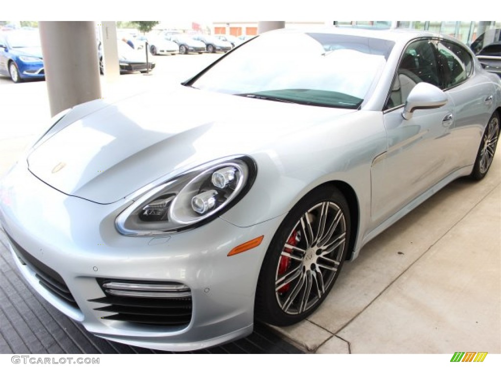 Rhodium Silver Metallic 2015 Porsche Panamera Turbo Exterior Photo #105353368