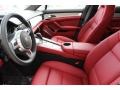 2015 Porsche Panamera Black/Carrera Red Interior Front Seat Photo