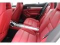 2015 Porsche Panamera Black/Carrera Red Interior Rear Seat Photo