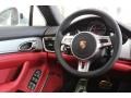 Black/Carrera Red 2015 Porsche Panamera Turbo Steering Wheel