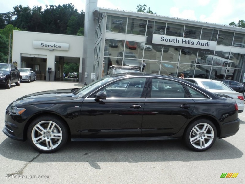 2016 A6 2.0 TFSI Premium Plus quattro - Havanna Black Metallic / Nougat Brown photo #2