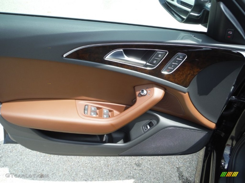 2016 A6 2.0 TFSI Premium Plus quattro - Havanna Black Metallic / Nougat Brown photo #17