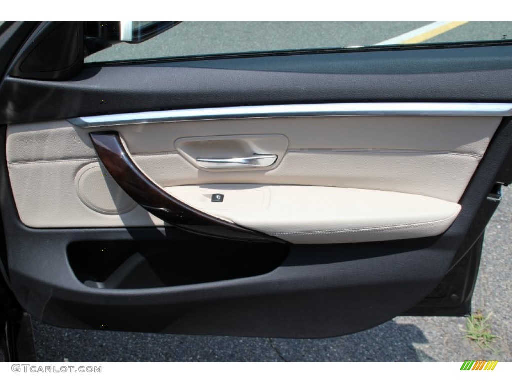 2015 4 Series 428i xDrive Gran Coupe - Carbon Black Metallic / Oyster/Black photo #27