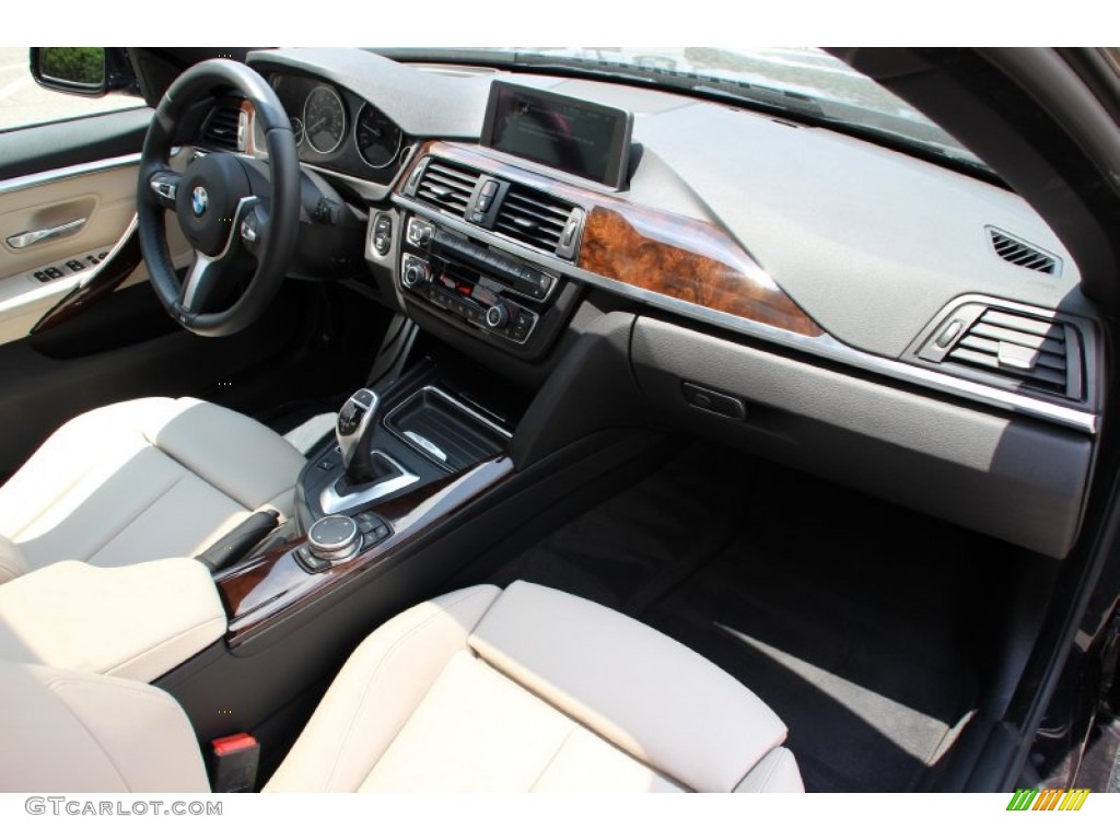 2015 4 Series 428i xDrive Gran Coupe - Carbon Black Metallic / Oyster/Black photo #28