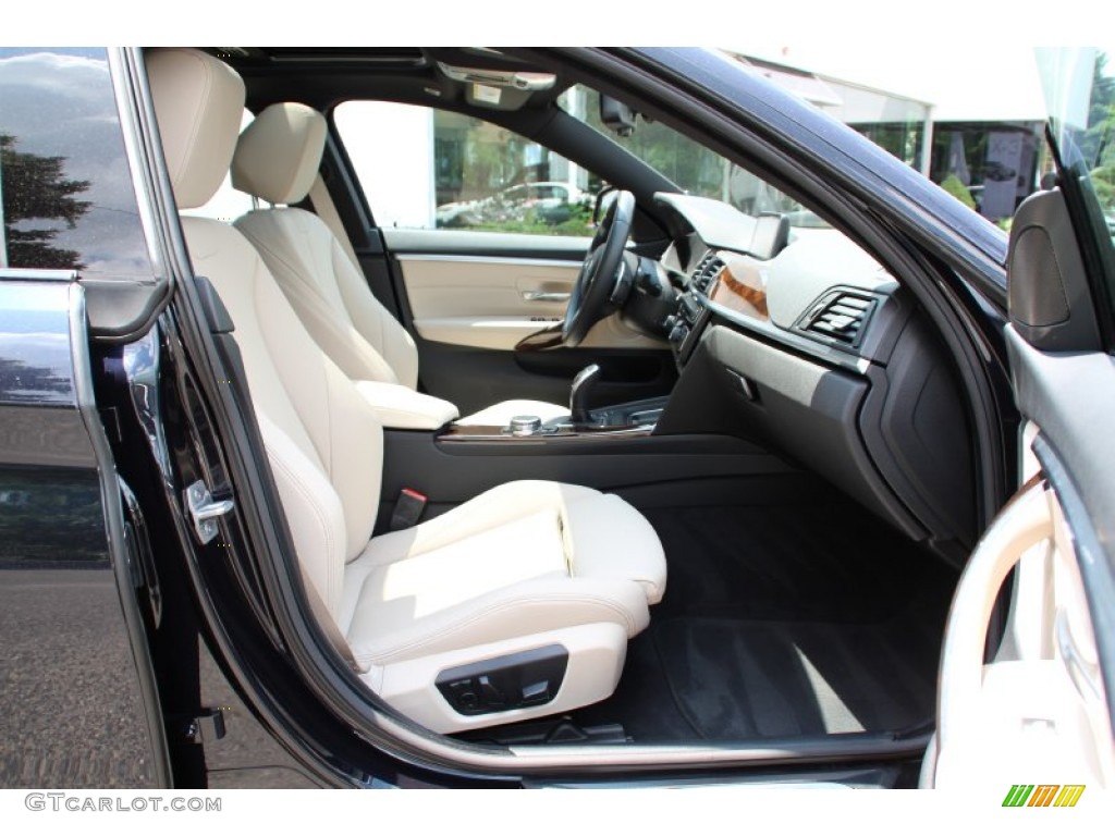 2015 4 Series 428i xDrive Gran Coupe - Carbon Black Metallic / Oyster/Black photo #29